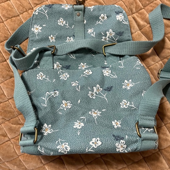 Fat face Floral Teal Backpack - Picture 6 of 9